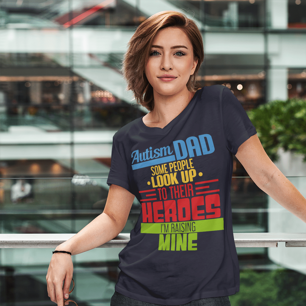 Autism dad The Autism T-Shirt, Gift for People with Depression,