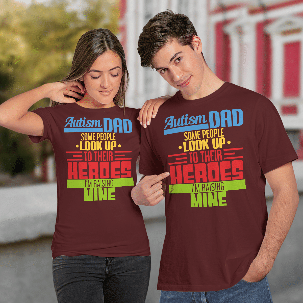 Autism dad The Autism T-Shirt, Gift for People with Depression,