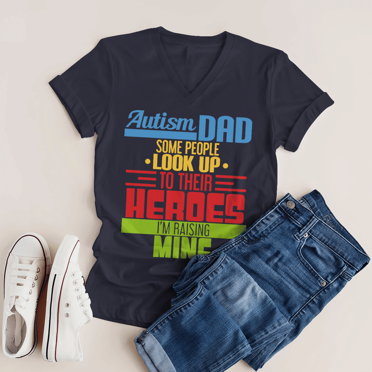 Autism dad The Autism T-Shirt, Gift for People with Depression,