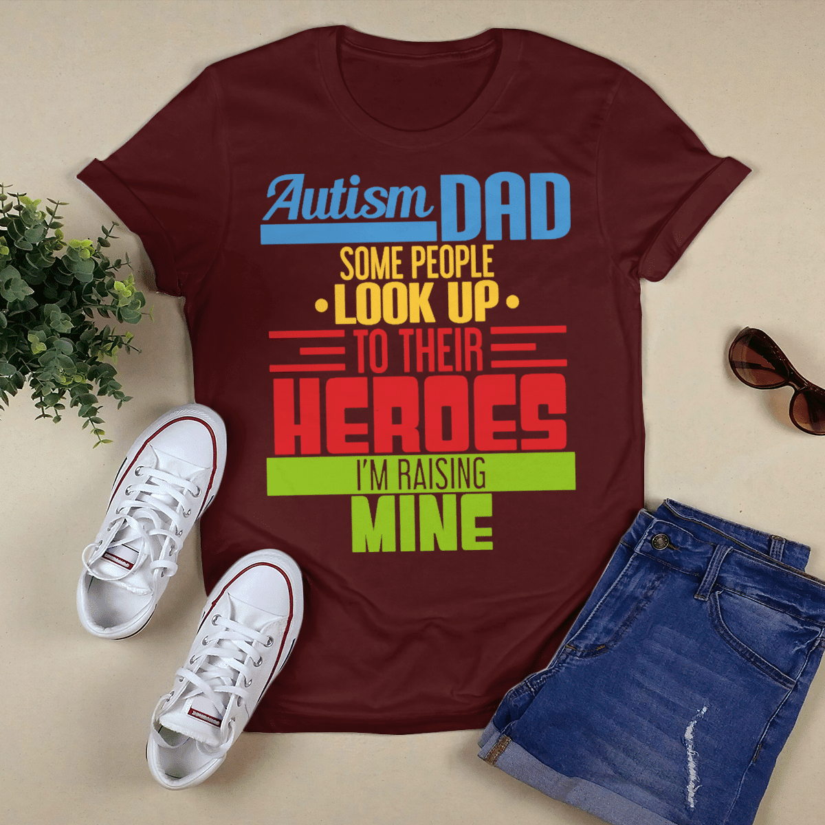 Autism dad The Autism T-Shirt, Gift for People with Depression,