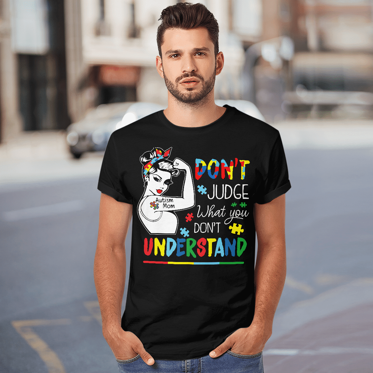 Autism mom T-Shirt, Gift for People with Depression,