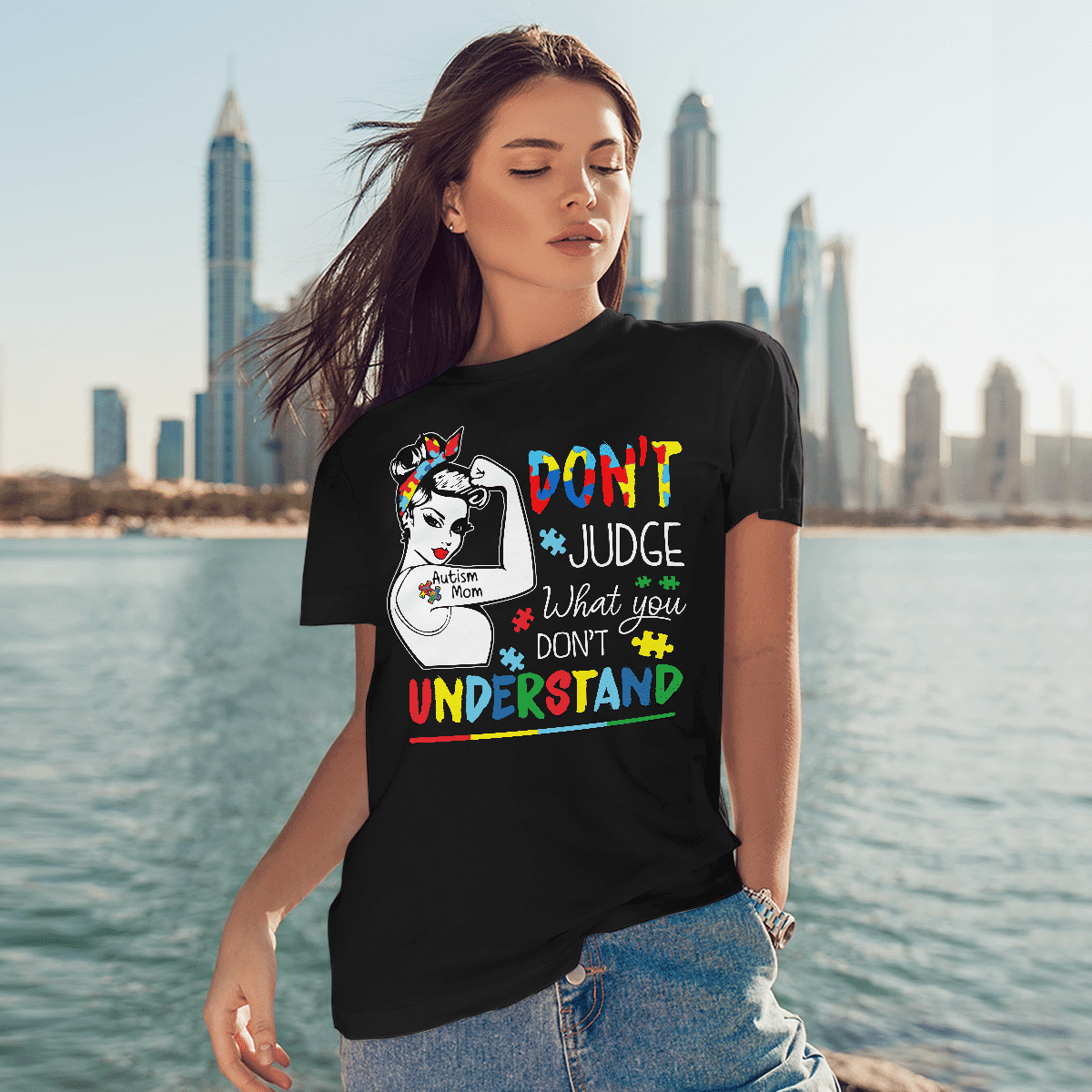 Autism mom T-Shirt, Gift for People with Depression,