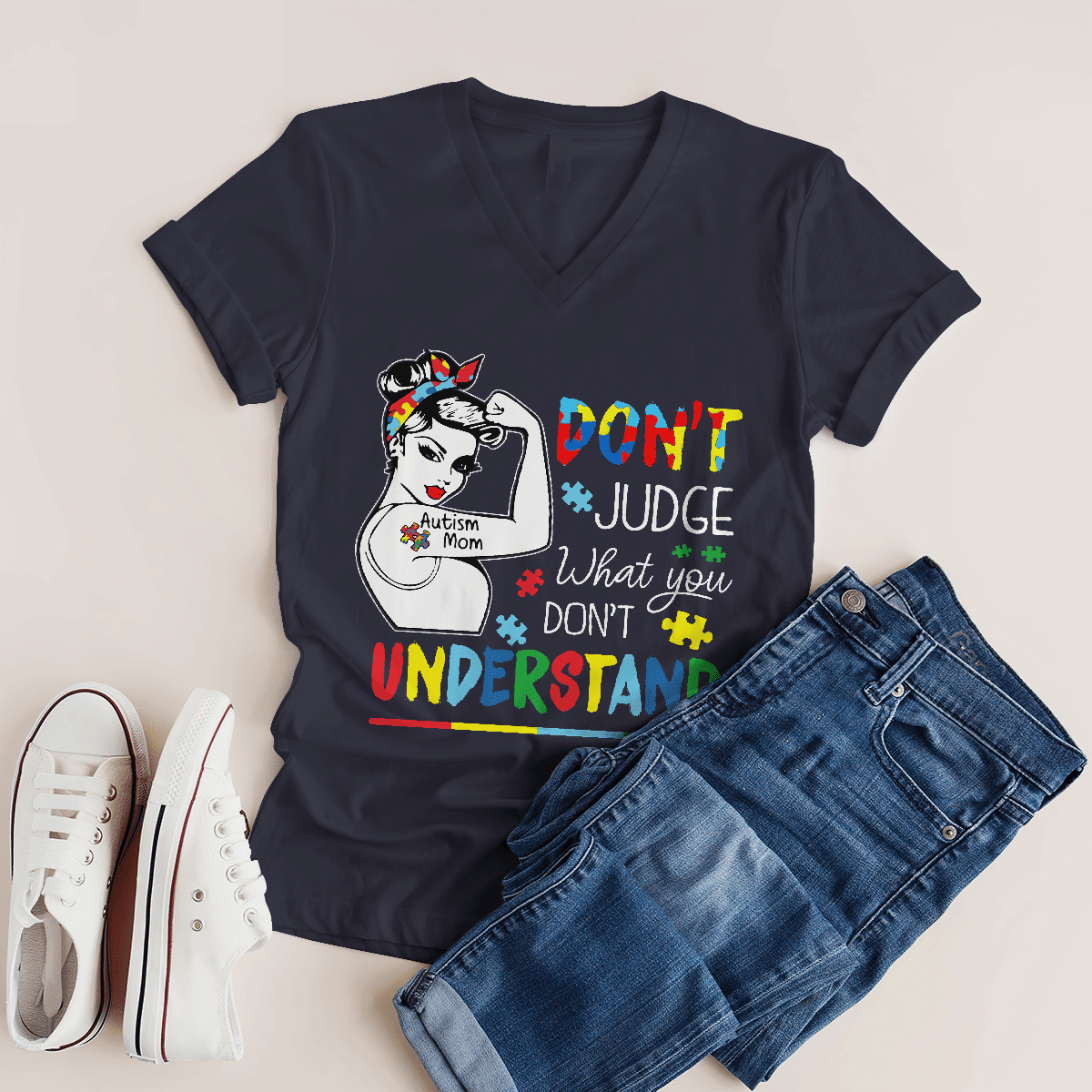 Autism mom T-Shirt, Gift for People with Depression,