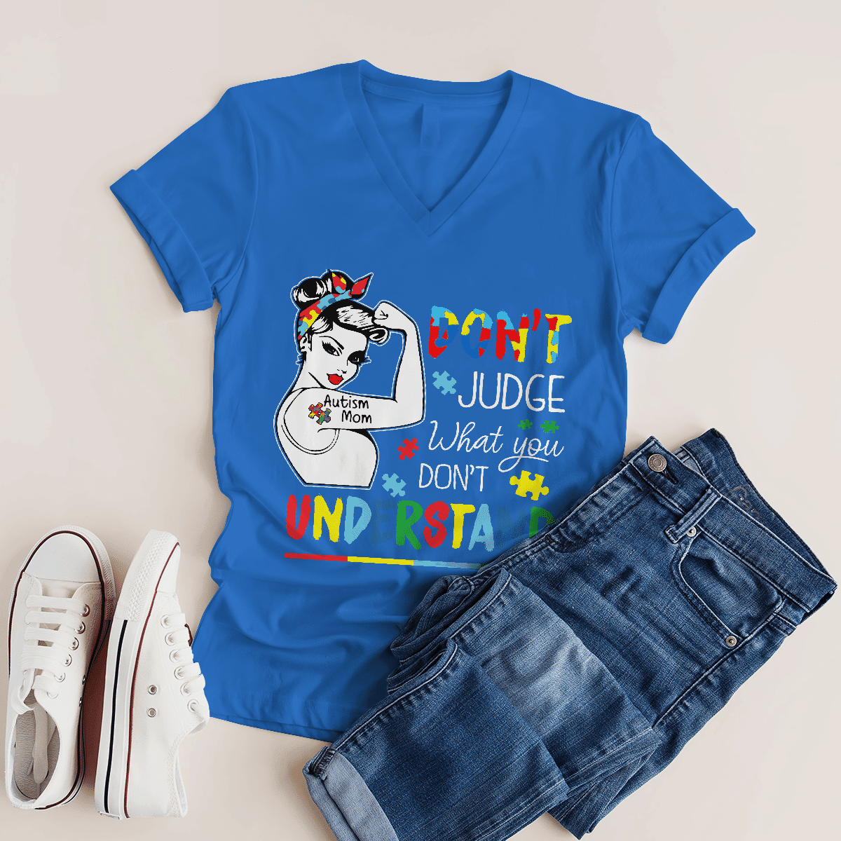 Autism mom T-Shirt, Gift for People with Depression,