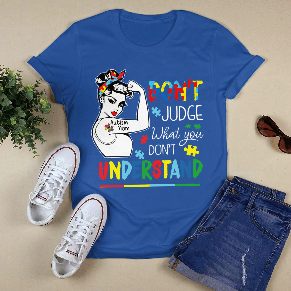 Autism mom T-Shirt, Gift for People with Depression,