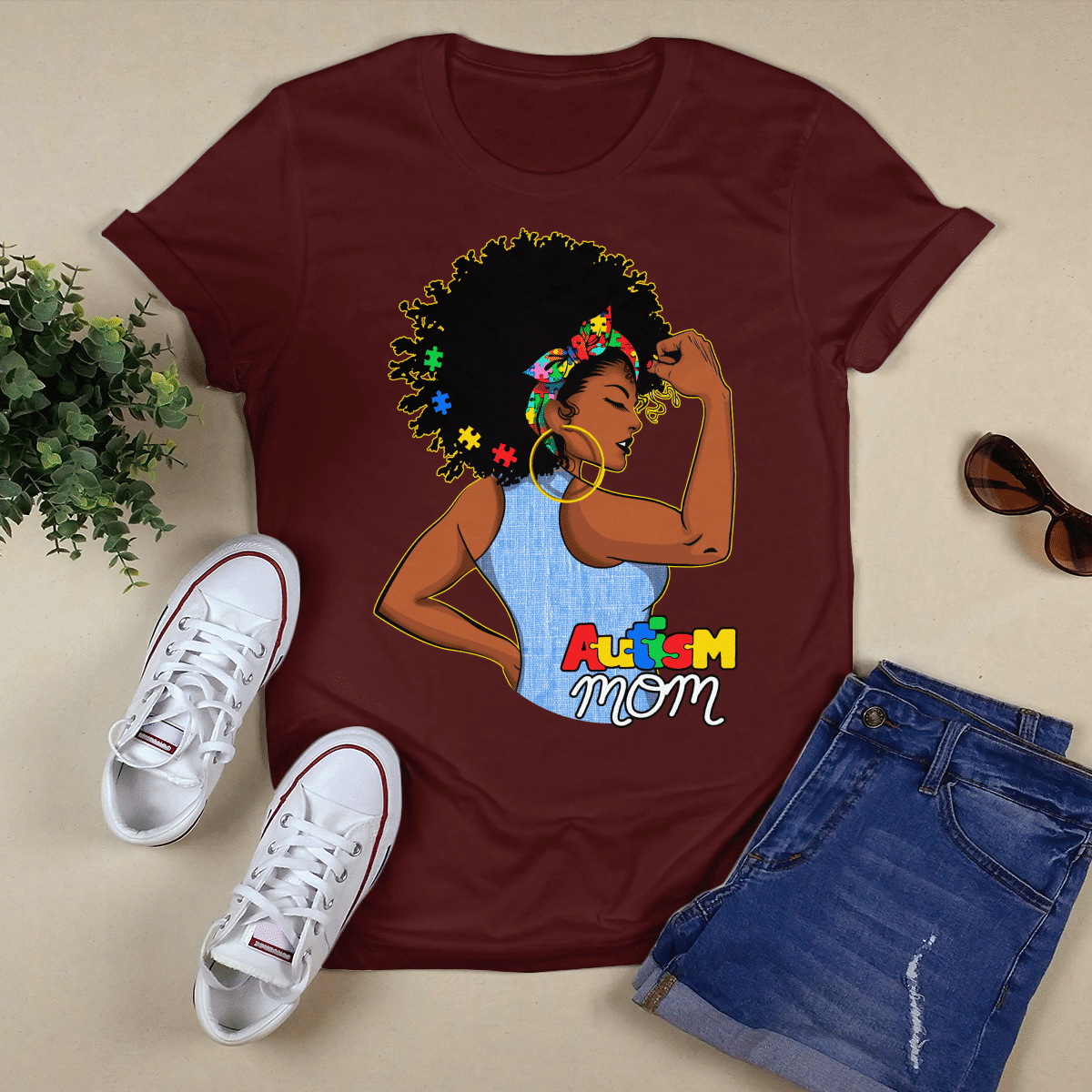 Autism mom T-Shirt, Gift for People with Depression,