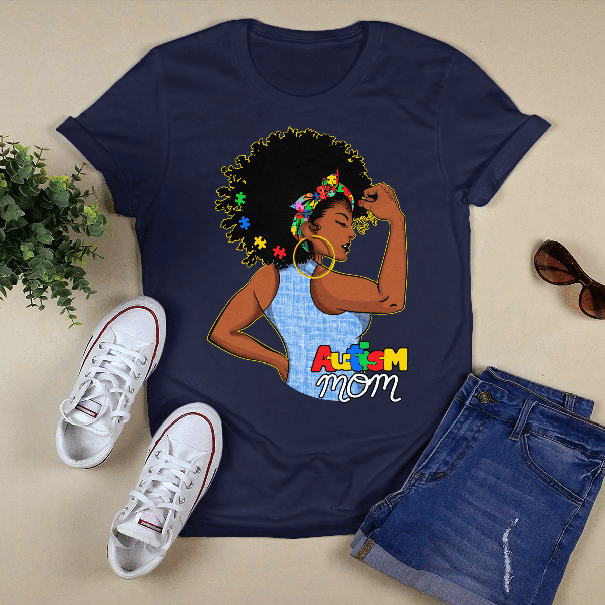 Autism mom T-Shirt, Gift for People with Depression,