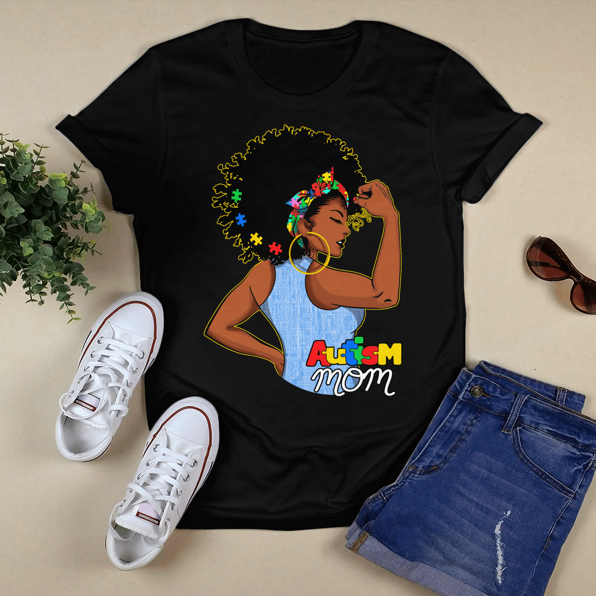 Autism mom T-Shirt, Gift for People with Depression,