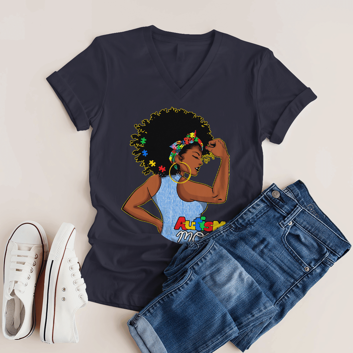 Autism mom T-Shirt, Gift for People with Depression,