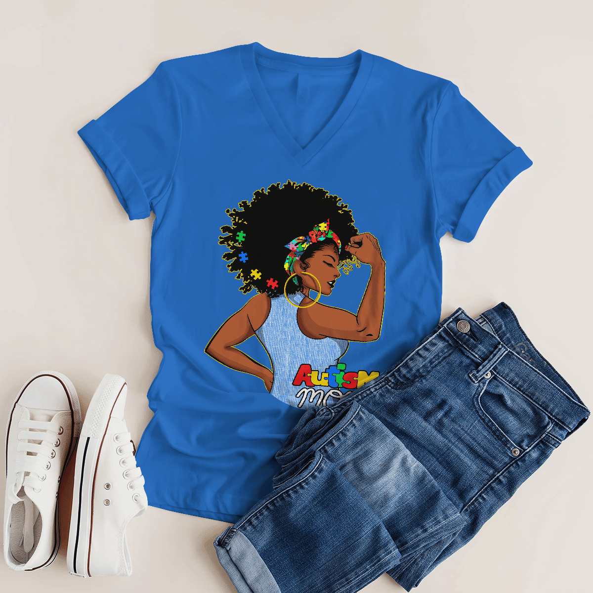 Autism mom T-Shirt, Gift for People with Depression,