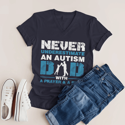 Never underestimate an autism dad The Autism T-Shirt, Gift for People with Depression,