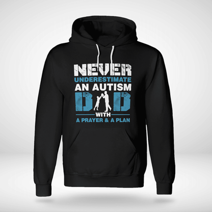 Never underestimate an autism dad The Autism T-Shirt, Gift for People with Depression,