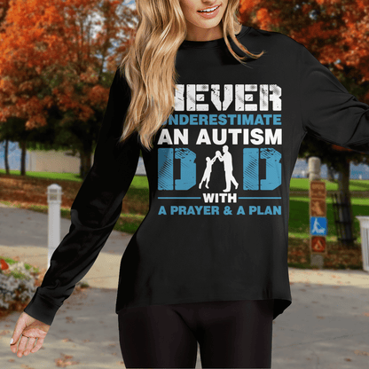 Never underestimate an autism dad The Autism T-Shirt, Gift for People with Depression,