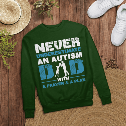 Never underestimate an autism dad The Autism T-Shirt, Gift for People with Depression,