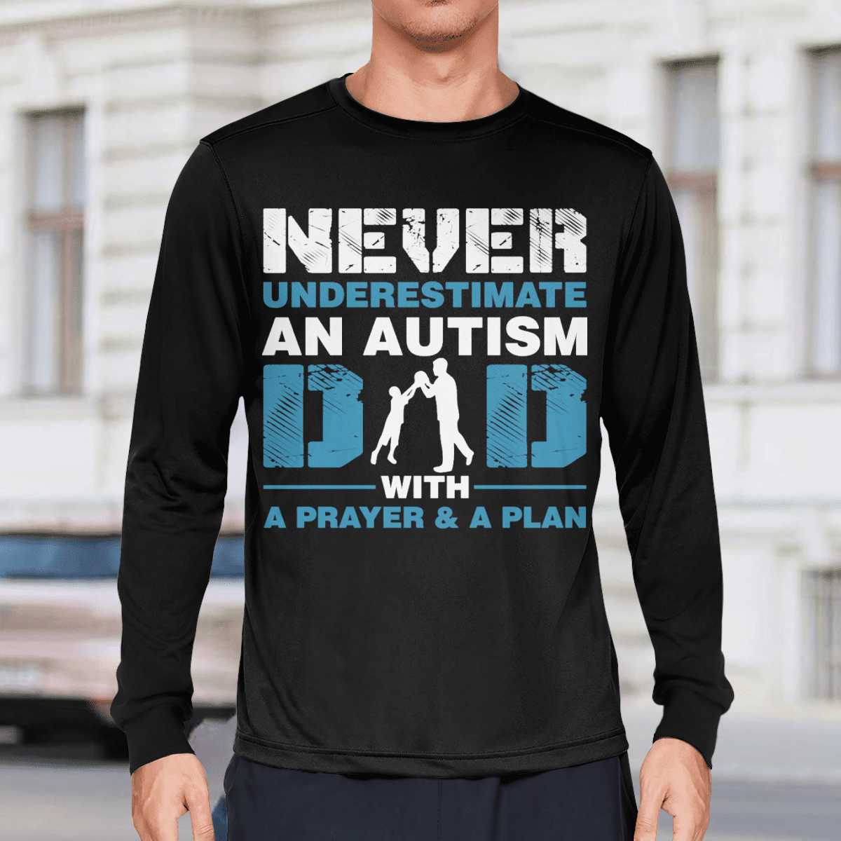 Never underestimate an autism dad The Autism T-Shirt, Gift for People with Depression,