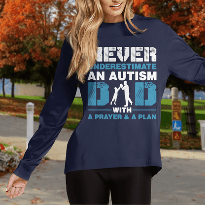 Never underestimate an autism dad The Autism T-Shirt, Gift for People with Depression,