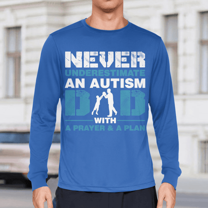 Never underestimate an autism dad The Autism T-Shirt, Gift for People with Depression,