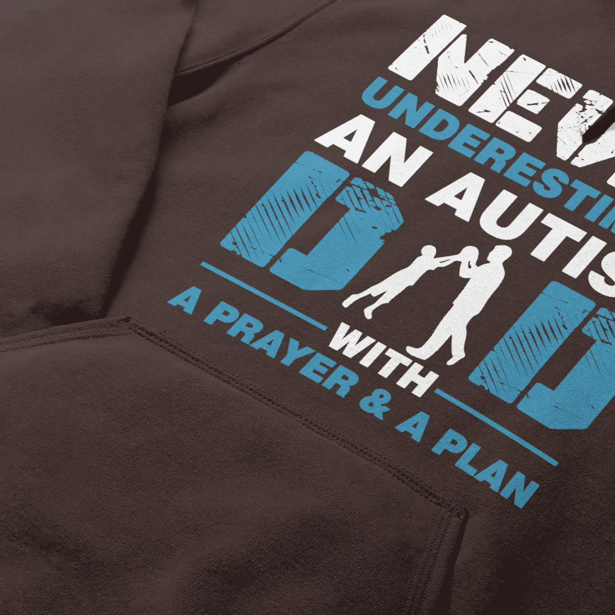 Never underestimate an autism dad The Autism T-Shirt, Gift for People with Depression,