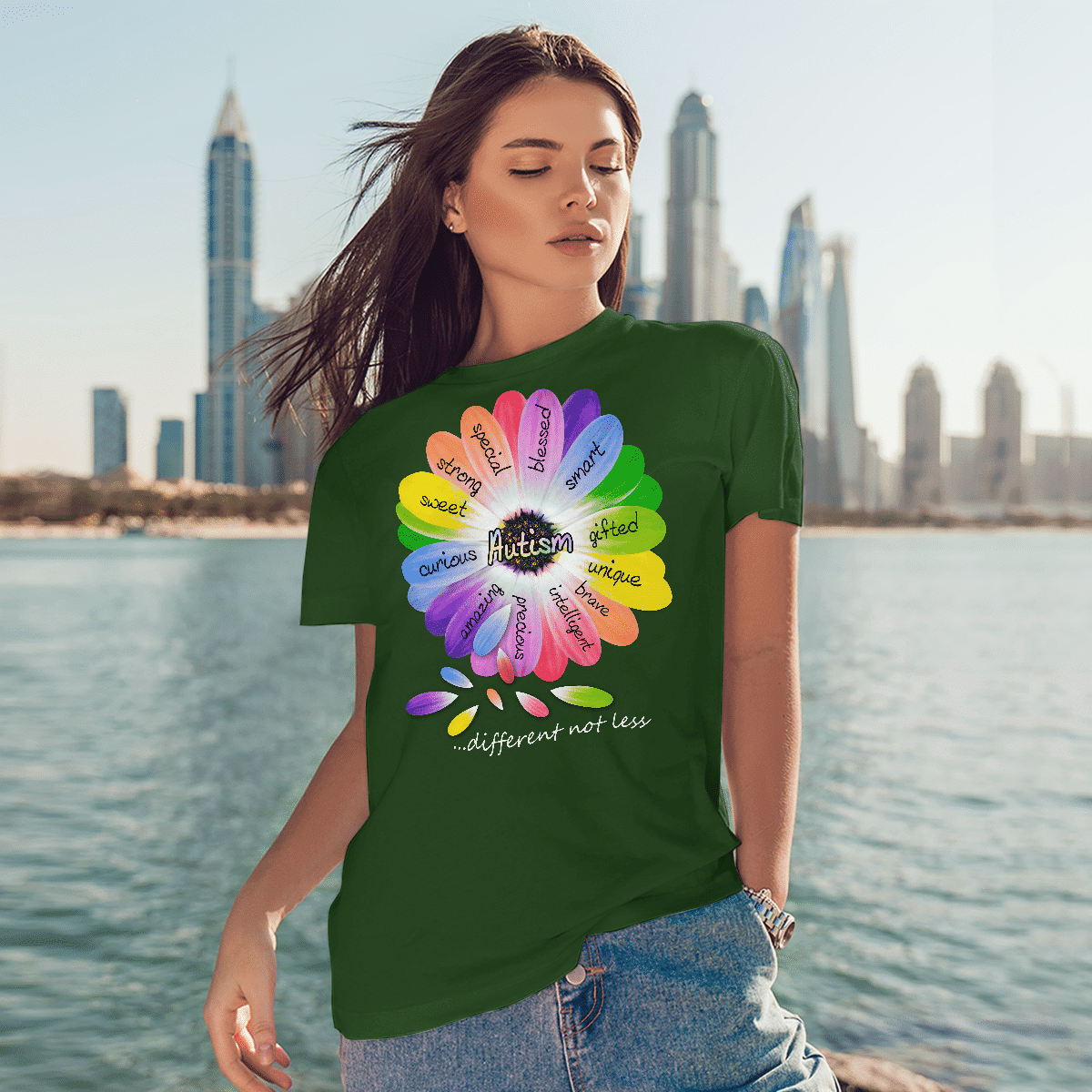 Autism diffrrent not less The Autism T-Shirt, Gift for People with Depression,