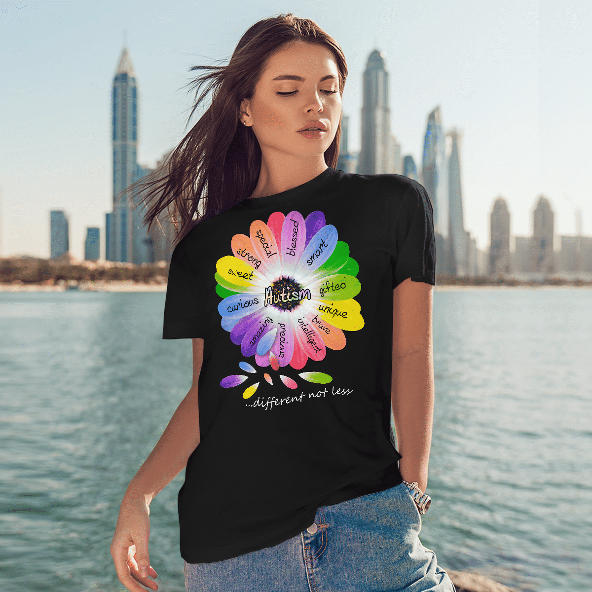 Autism diffrrent not less The Autism T-Shirt, Gift for People with Depression,