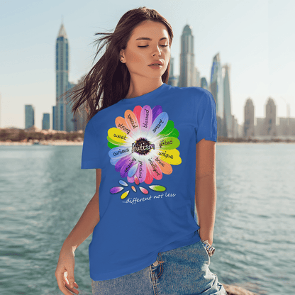 Autism diffrrent not less The Autism T-Shirt, Gift for People with Depression,