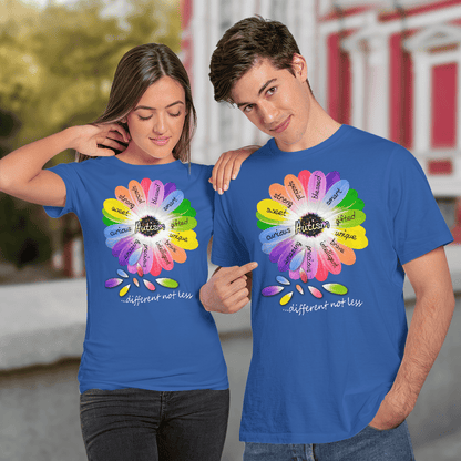 Autism diffrrent not less The Autism T-Shirt, Gift for People with Depression,