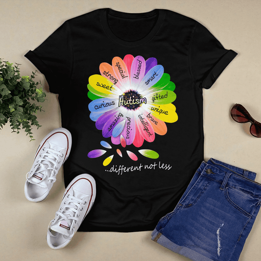 Autism diffrrent not less The Autism T-Shirt, Gift for People with Depression,