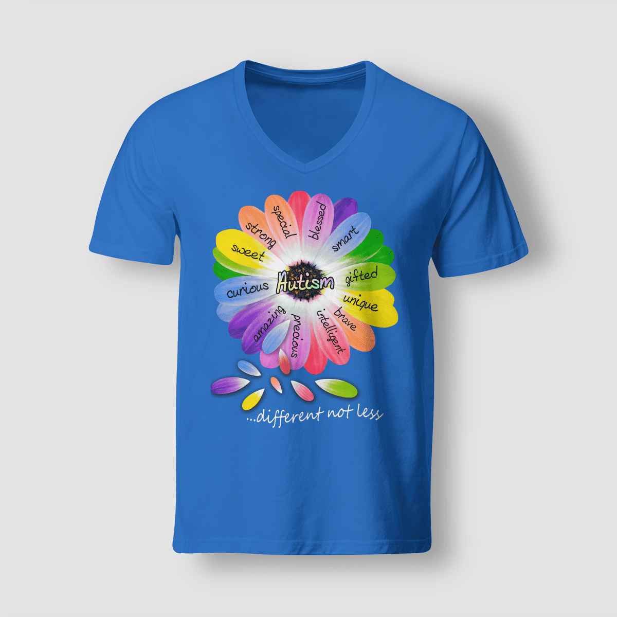 Autism diffrrent not less The Autism T-Shirt, Gift for People with Depression,