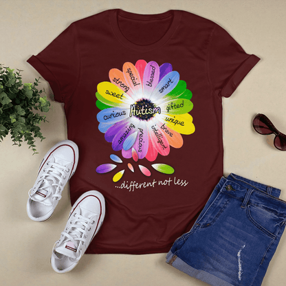 Autism diffrrent not less The Autism T-Shirt, Gift for People with Depression,