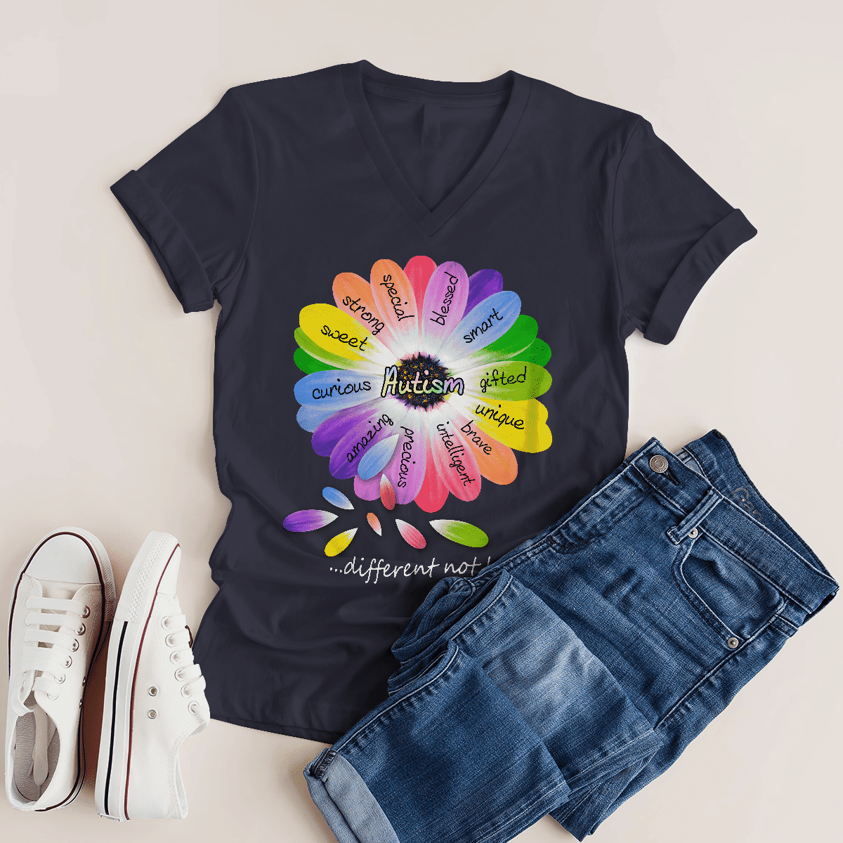 Autism diffrrent not less The Autism T-Shirt, Gift for People with Depression,