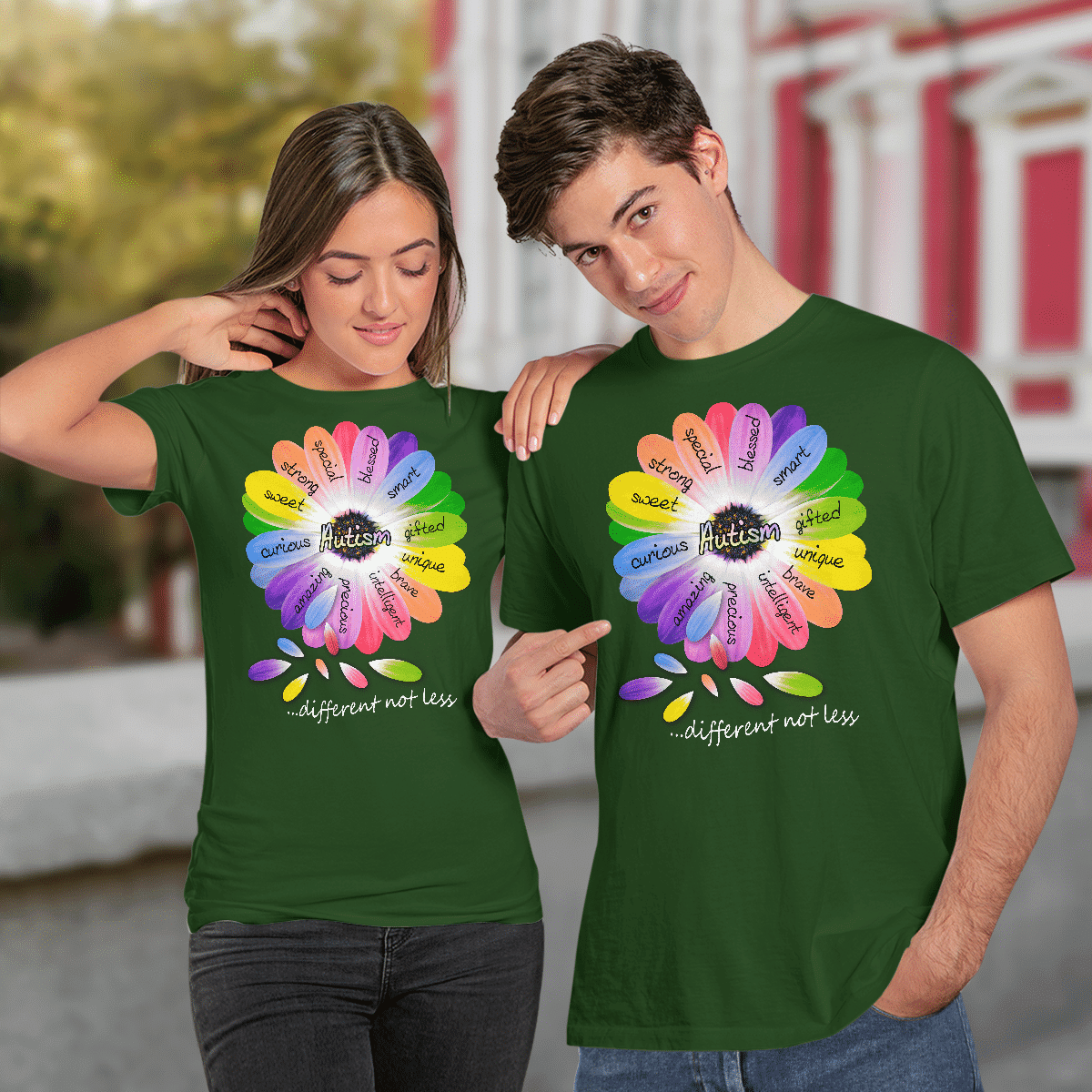 Autism diffrrent not less The Autism T-Shirt, Gift for People with Depression,