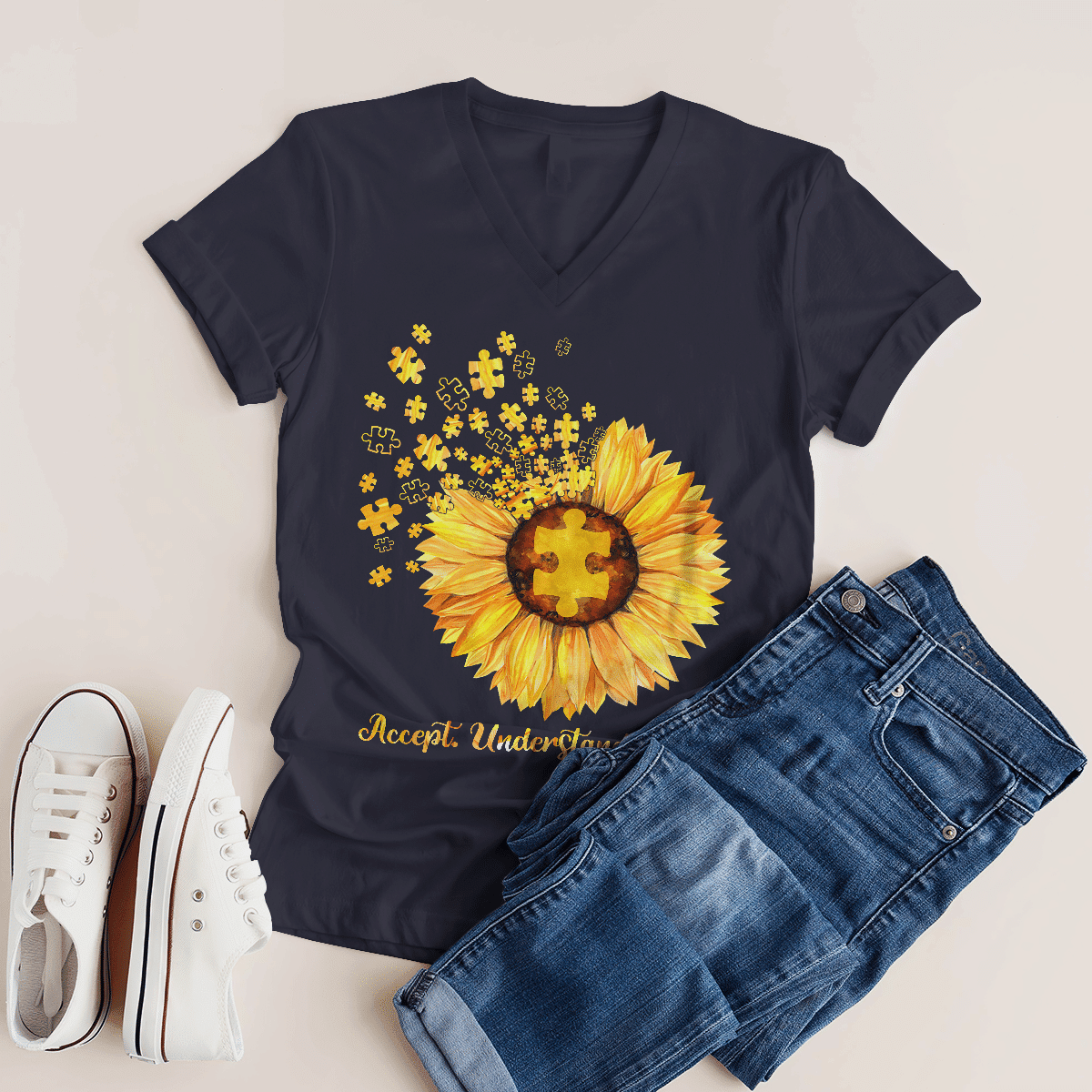 Act understand love The Autism T-Shirt, Gift for People with Depression,