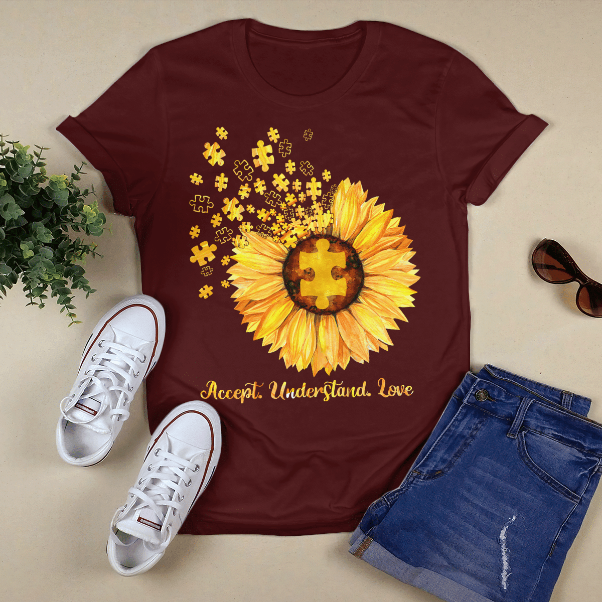 Act understand love The Autism T-Shirt, Gift for People with Depression,