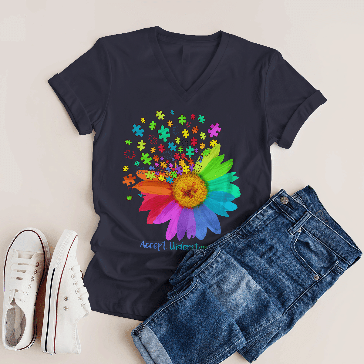 Act understand love The Autism T-Shirt, Gift for People with Depression,