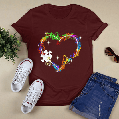 Autism love The Autism T-Shirt, Gift for People with Depression,