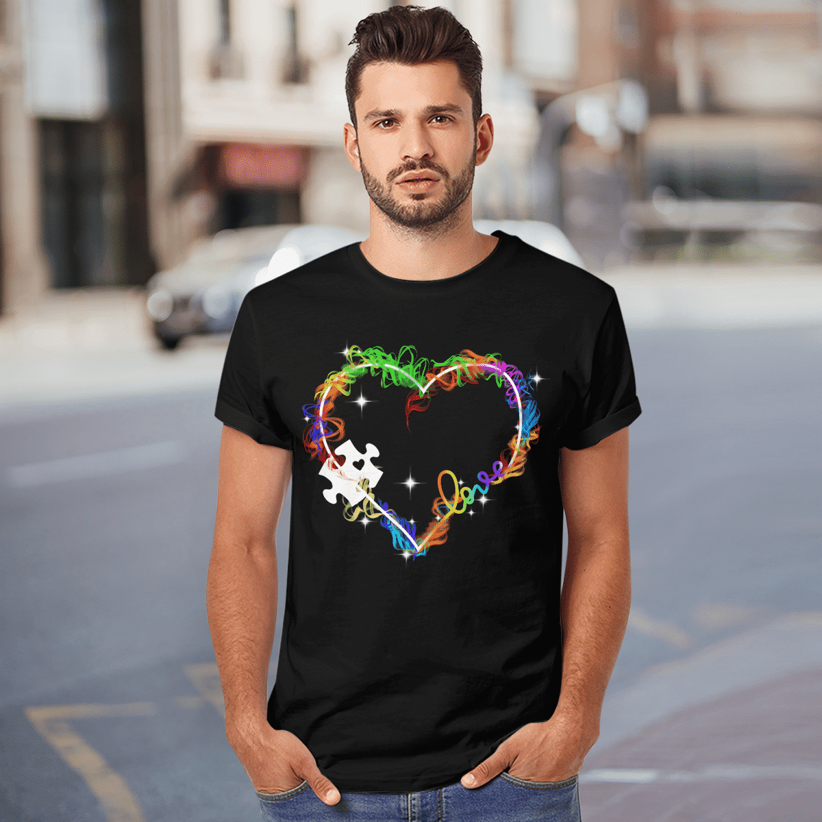 Autism love The Autism T-Shirt, Gift for People with Depression,