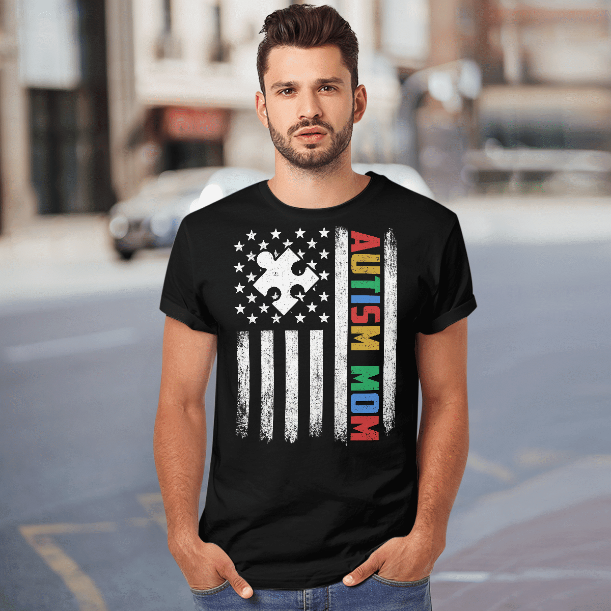 Autism mom T-Shirt, Gift for People with Depression