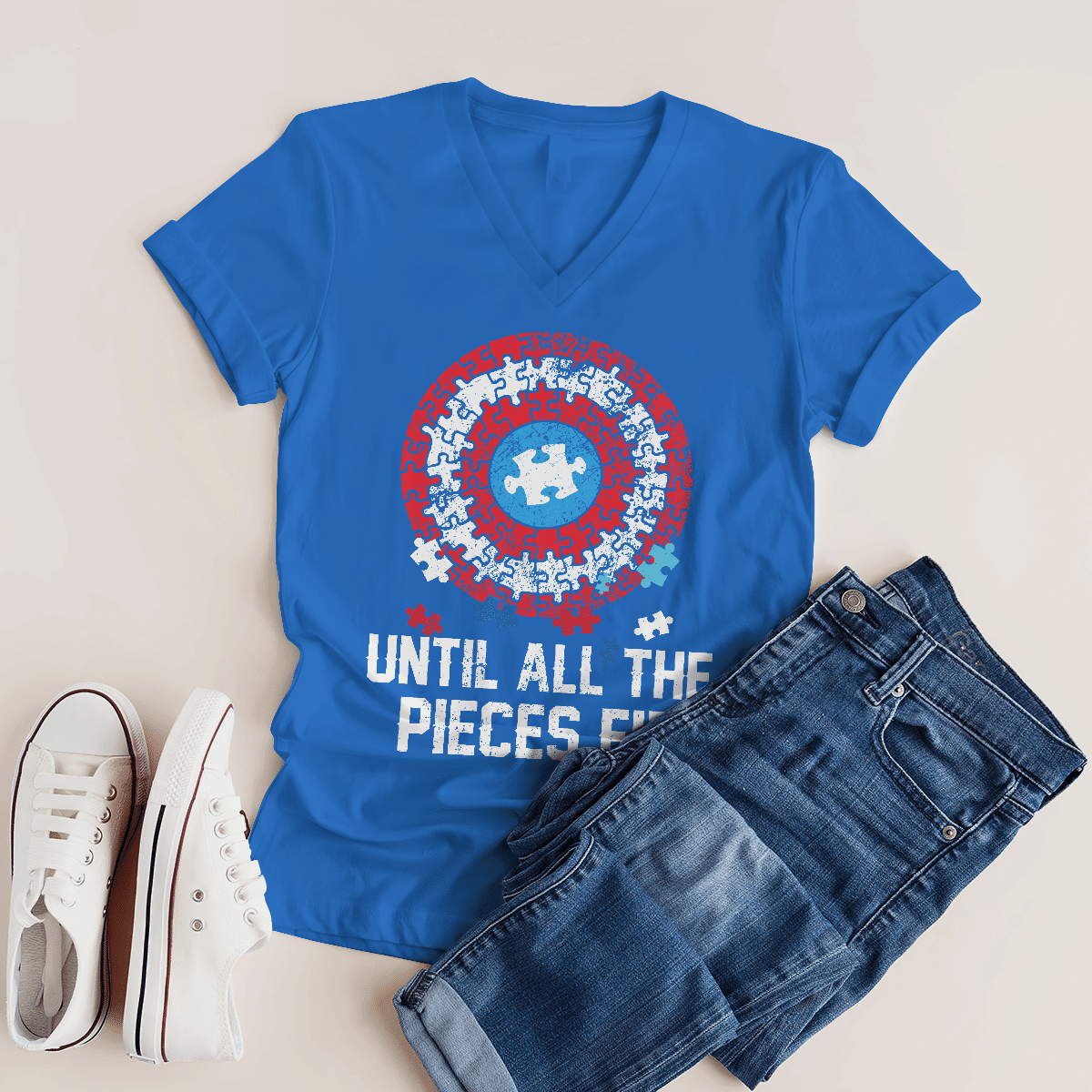 Until all the pieces fit The Autism T-Shirt, Gift for People with Depression,