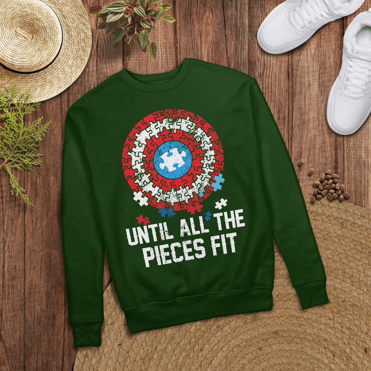 Until all the pieces fit The Autism T-Shirt, Gift for People with Depression,