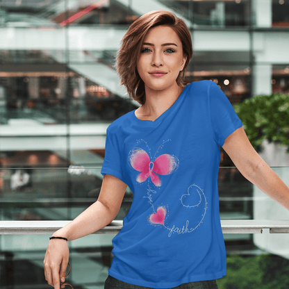 Butterfly - Breast Cancer Awareness T-Shirt, Special Gift for Breast Cancer Warrior
