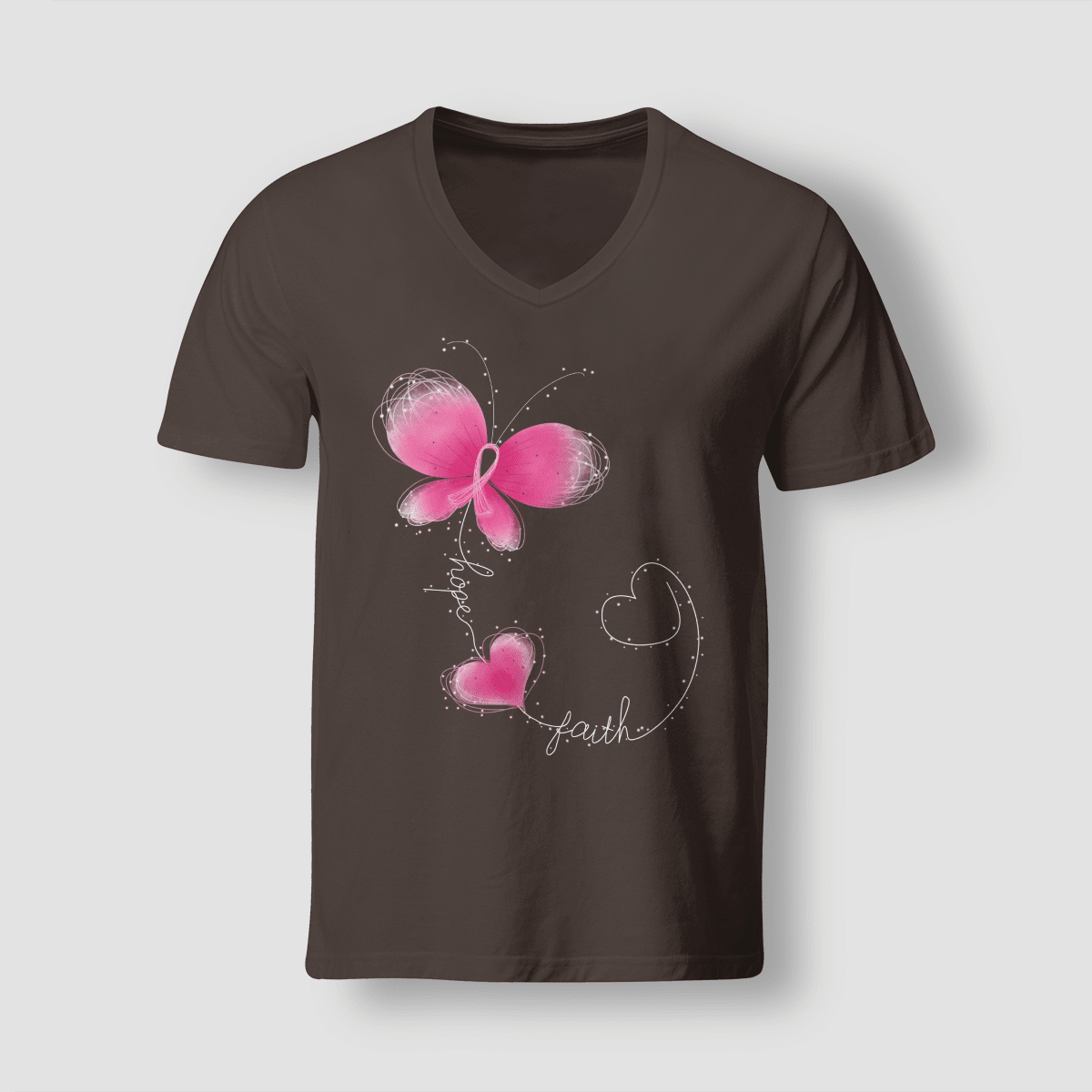 Butterfly - Breast Cancer Awareness T-Shirt, Special Gift for Breast Cancer Warrior