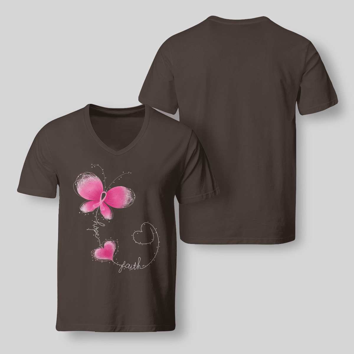 Butterfly - Breast Cancer Awareness T-Shirt, Special Gift for Breast Cancer Warrior