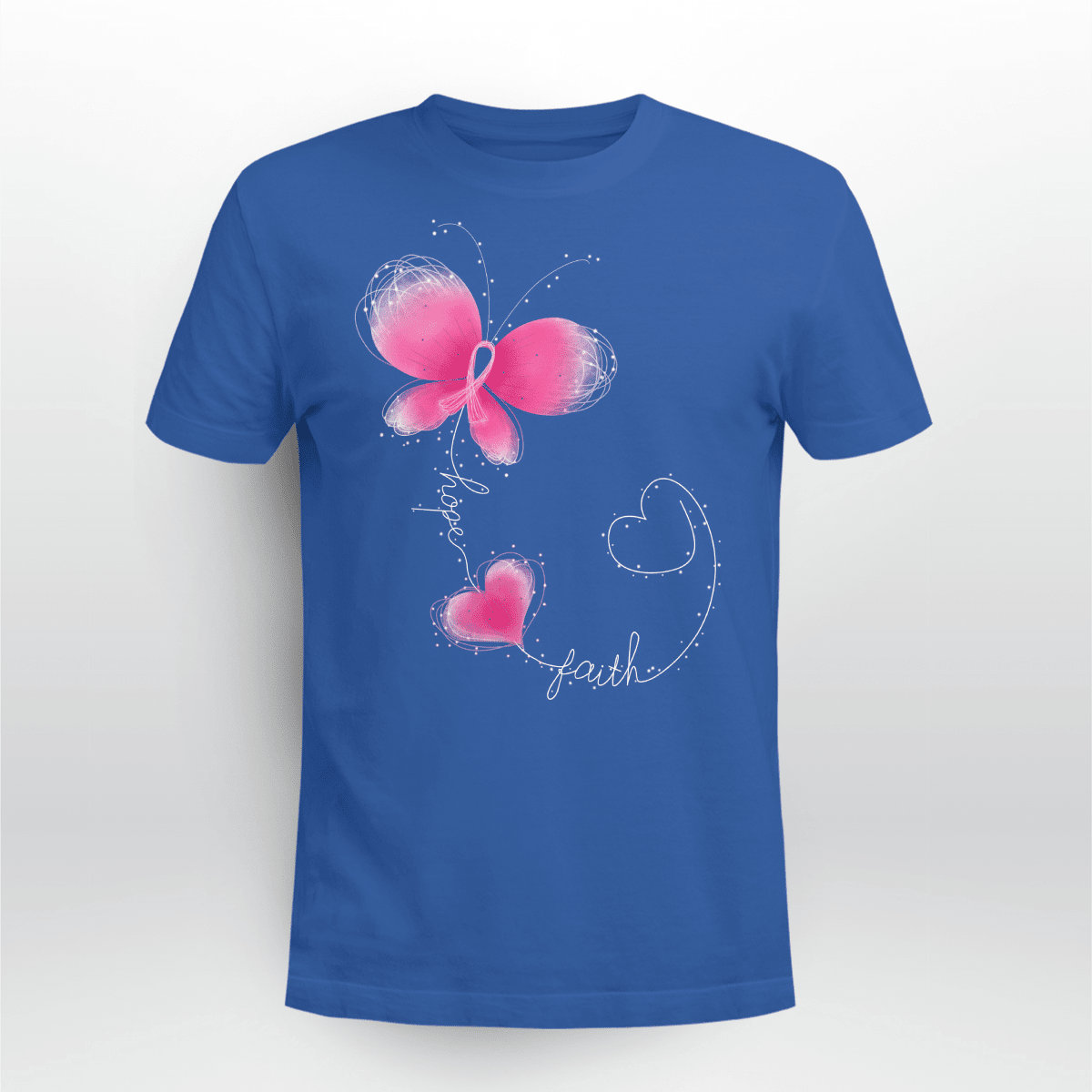 Butterfly - Breast Cancer Awareness T-Shirt, Special Gift for Breast Cancer Warrior