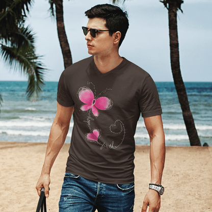 Butterfly - Breast Cancer Awareness T-Shirt, Special Gift for Breast Cancer Warrior