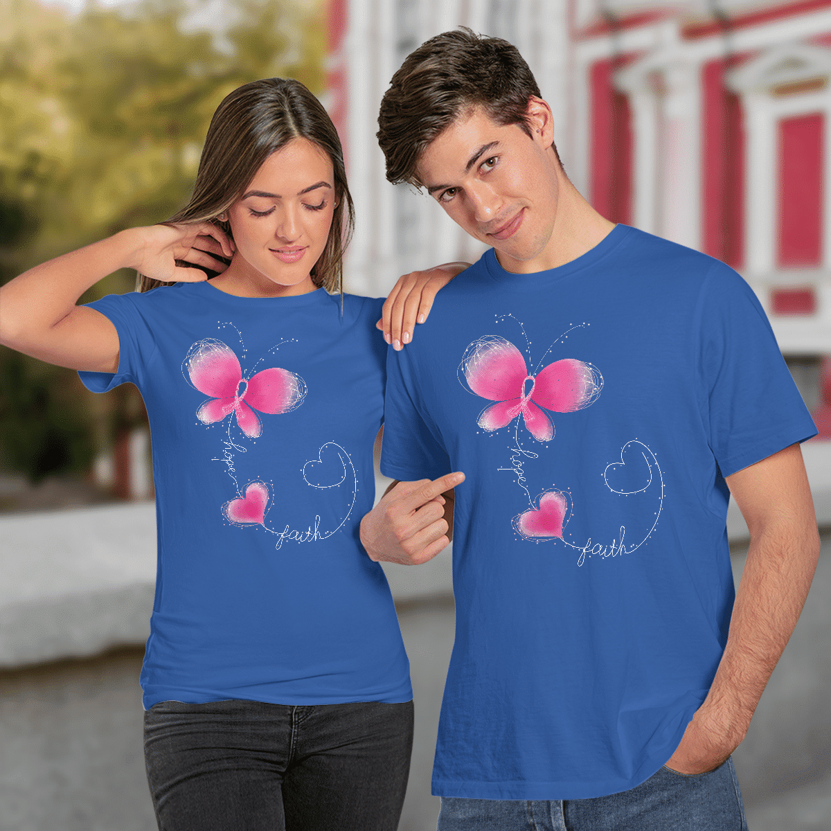 Butterfly - Breast Cancer Awareness T-Shirt, Special Gift for Breast Cancer Warrior