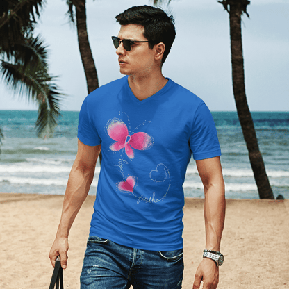 Butterfly - Breast Cancer Awareness T-Shirt, Special Gift for Breast Cancer Warrior