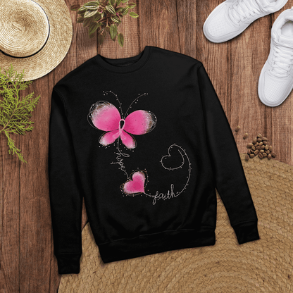 Butterfly - Breast Cancer Awareness T-Shirt, Special Gift for Breast Cancer Warrior