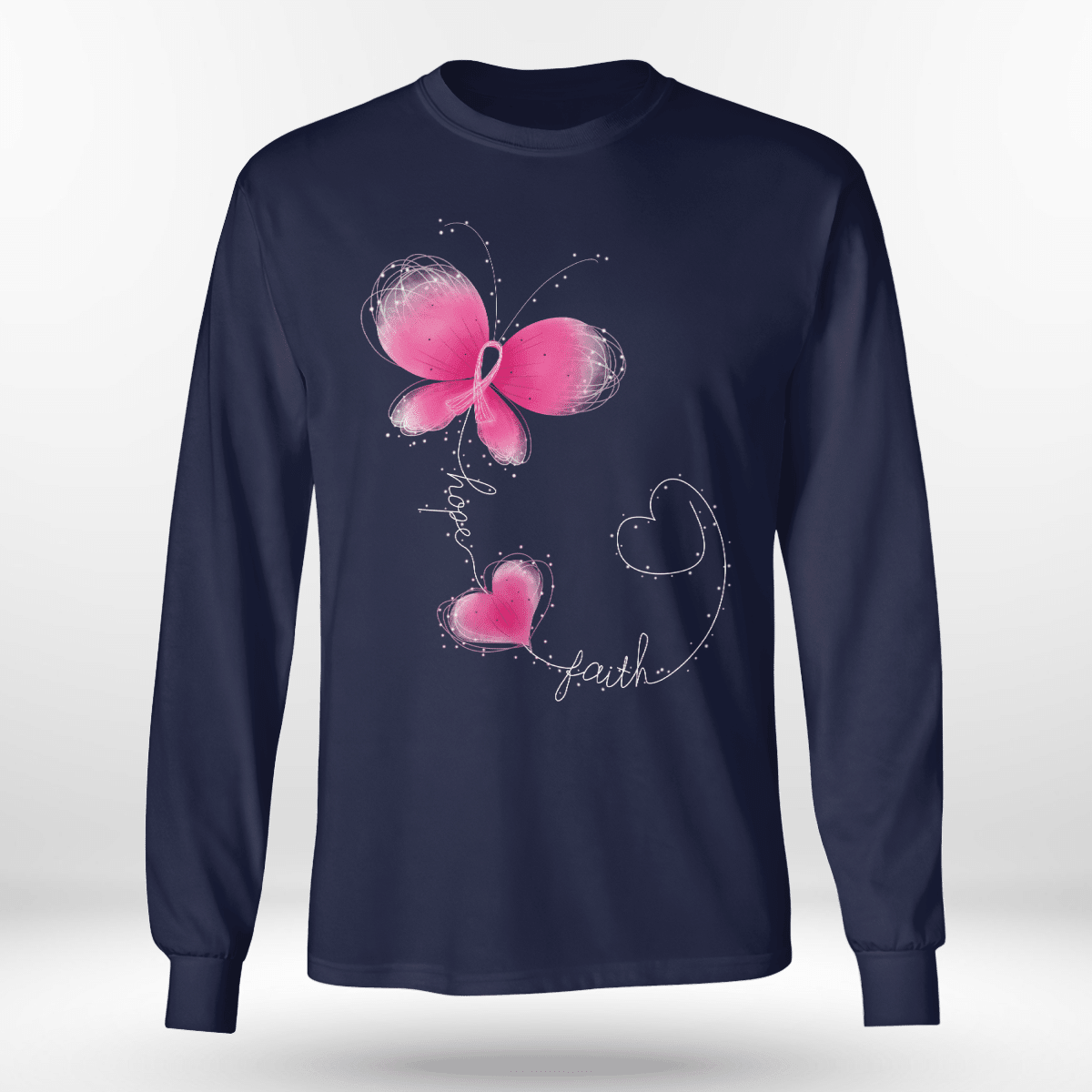 Butterfly - Breast Cancer Awareness T-Shirt, Special Gift for Breast Cancer Warrior