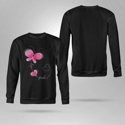 Butterfly - Breast Cancer Awareness T-Shirt, Special Gift for Breast Cancer Warrior