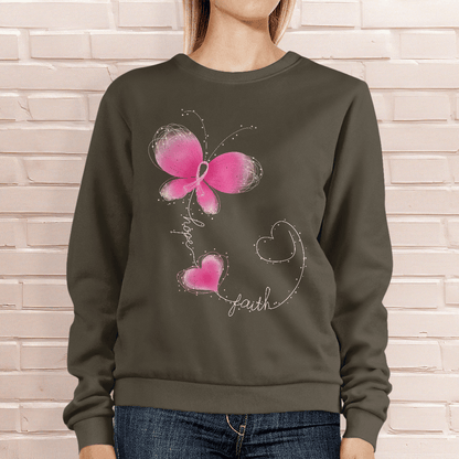 Butterfly - Breast Cancer Awareness T-Shirt, Special Gift for Breast Cancer Warrior
